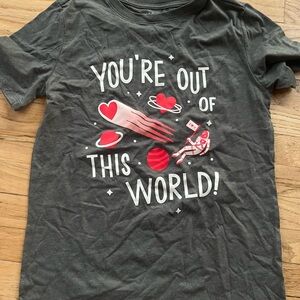 Graphic Tee - Out of This World Design Valentine’s Day size 14